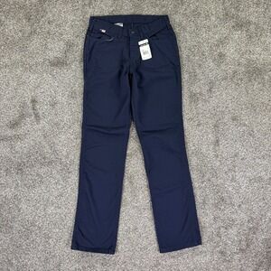 NEW Carhartt FR Rugged Flex Canvas Work Pants Womens 6 Short Dark Navy Blue